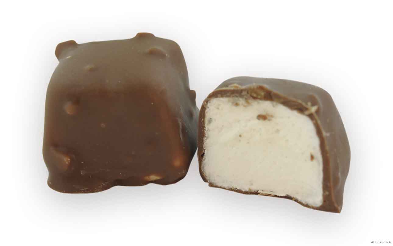 Marshmallow mit Vollmilch-Schokolade / Cube Guimauve lait ...